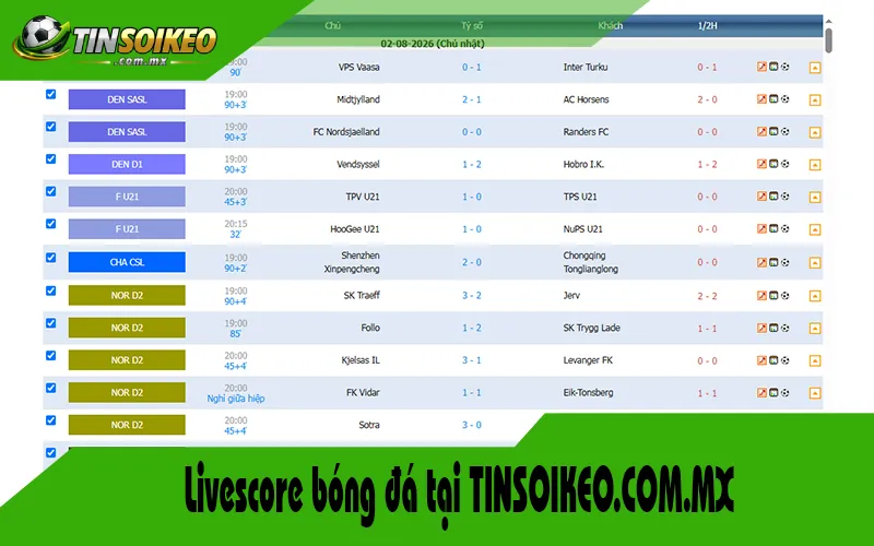 Livescore bóng đá tại TINSOIKEO.COM.MX Livescore bóng đá tại TINSOIKEO.COM.MX